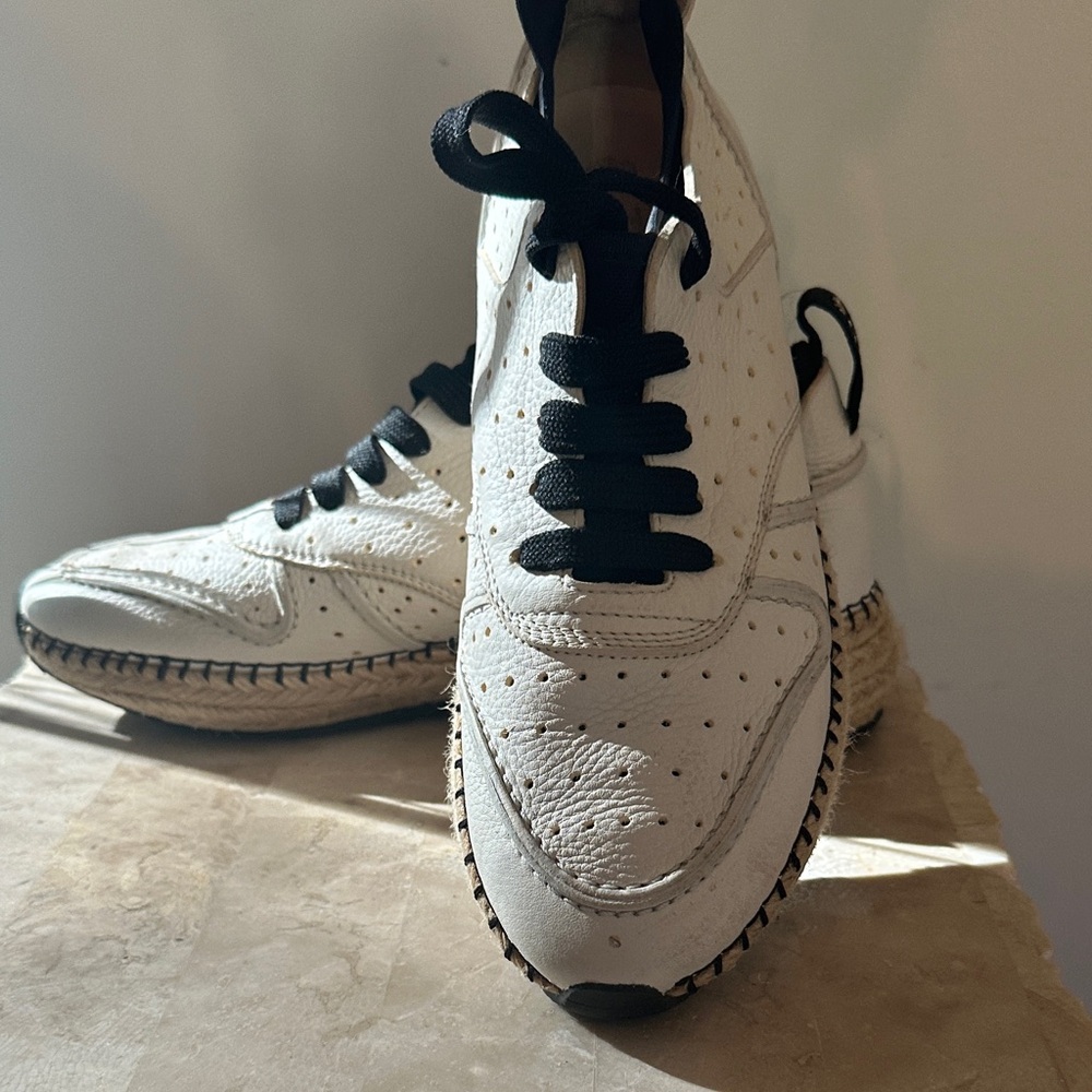 Tod's White and Black Sneakers